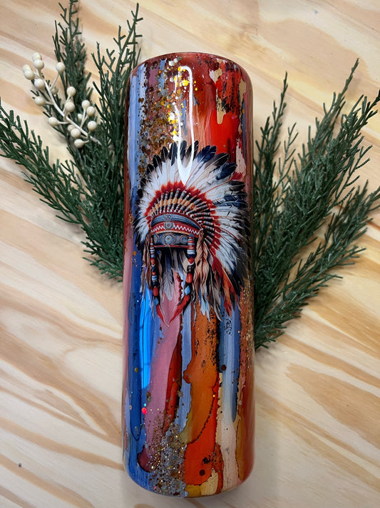 Headdress Rustic Raindrop Tumbler