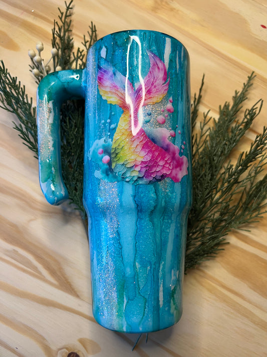 Mermaid Rustic Raindrop